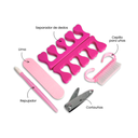 KIT ACCESORIOS PEDICURA (COLDROSE) 6PCS