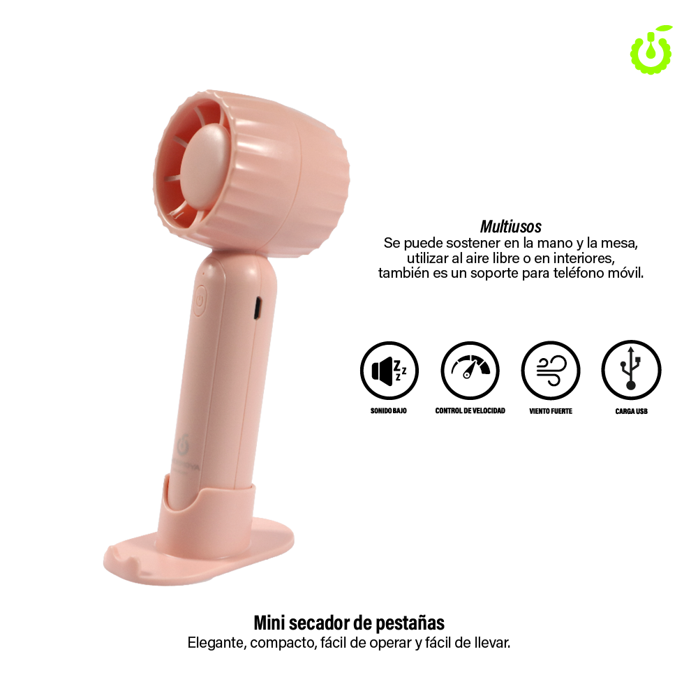 VENTILADOR PARA PESTAÑAS CHERIMOYA 5W