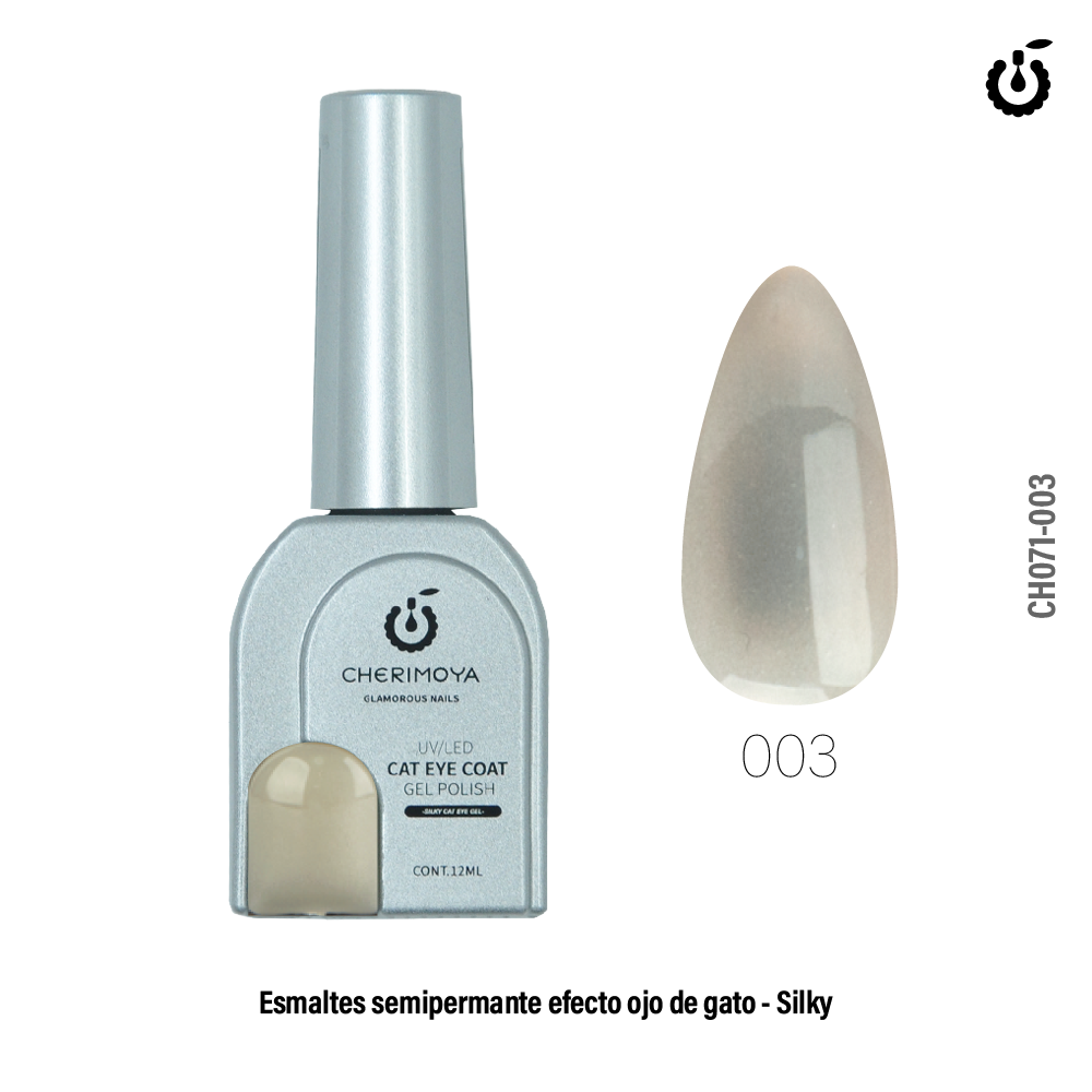 ESMALTE OJO DE GATO SILKY CHERIMOYA 12ML