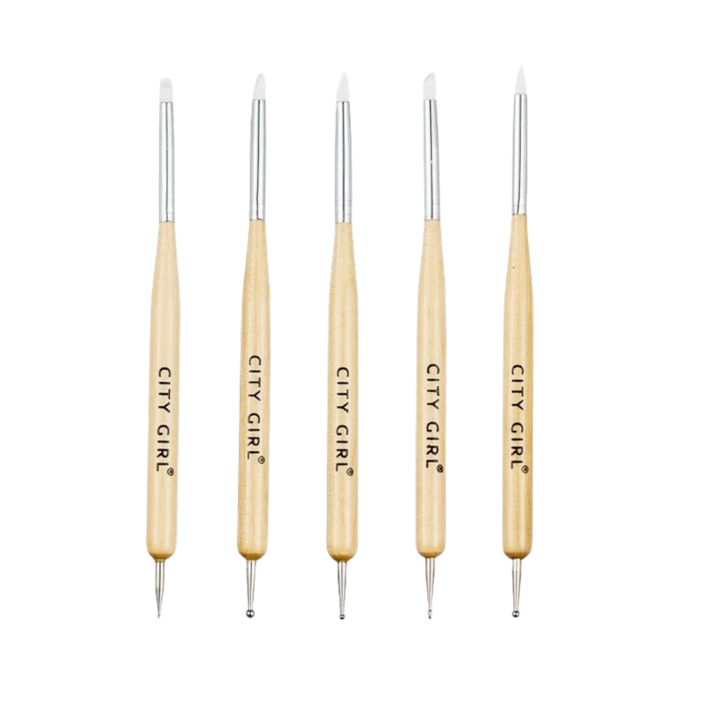 SET PINCEL PUNTA DE SILICONA (CITY GIRL)