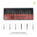 KIT DE FRESAS DIAMANTADAS CHERIMOYA 30PCS