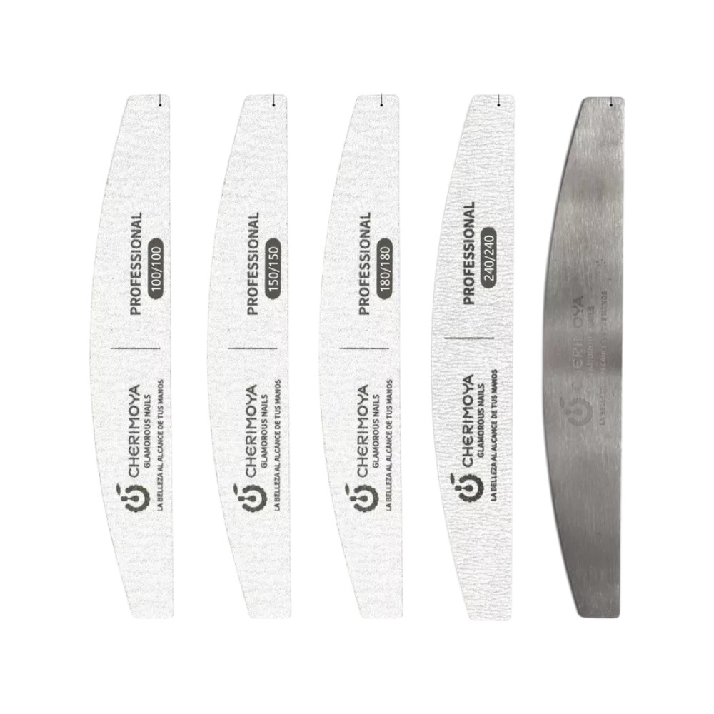 SET DE LIMA METALICA CHERIMOYA 12 PCS