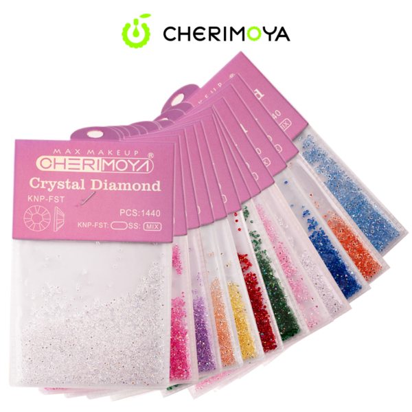SOBRE DE STRASS CHERIMOYA (VARIOS COLORES)