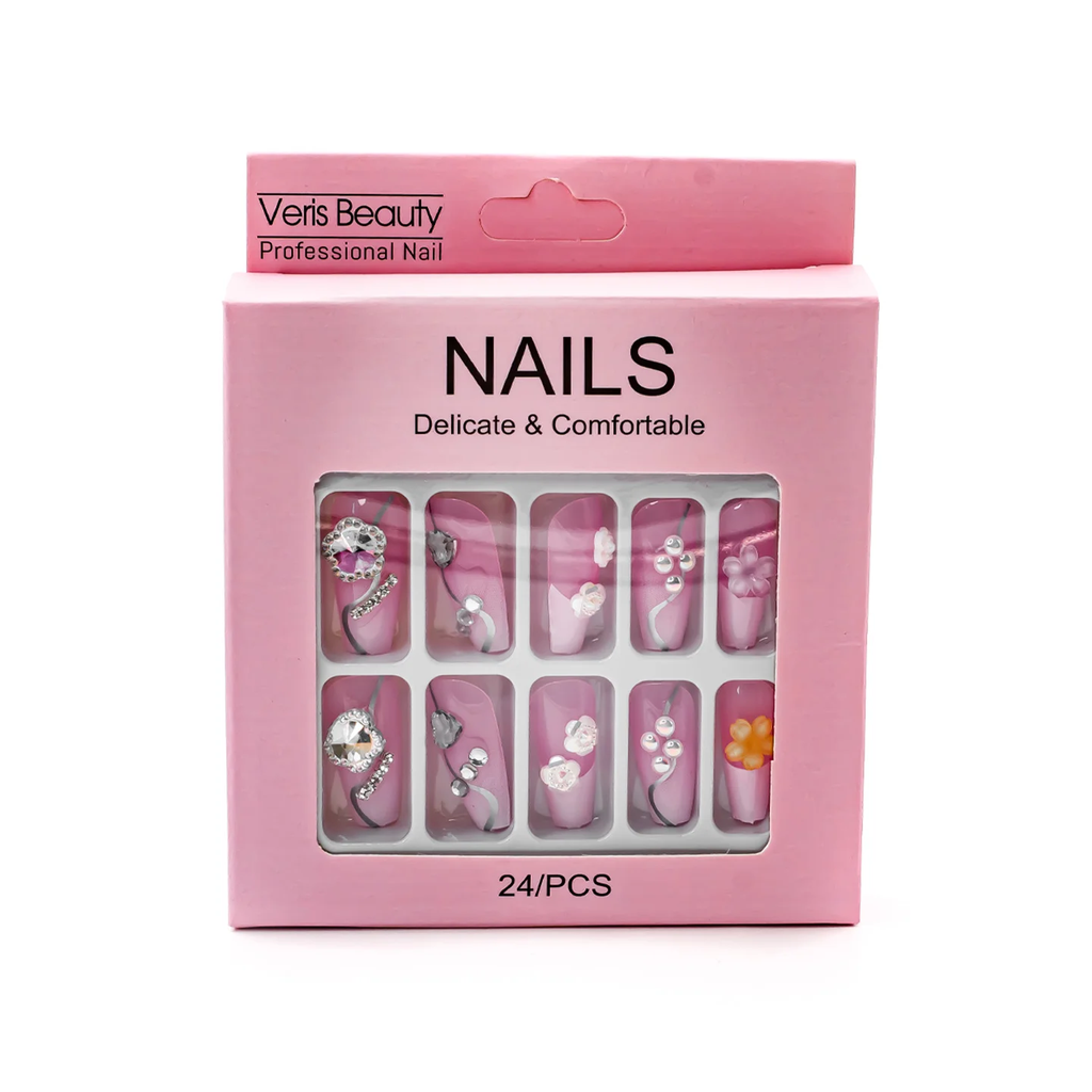 UÑAS POSTIZAS (VERIS BEAUTY) 12PCS