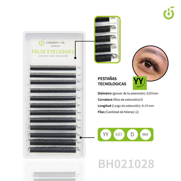 PESTAÑAS CHERIMOYA DE COLORES