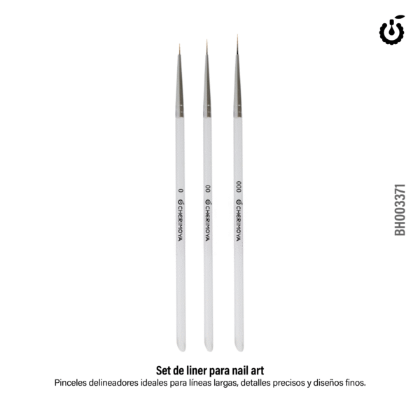 PINCEL LINER (CHERIMOYA) SET X3 