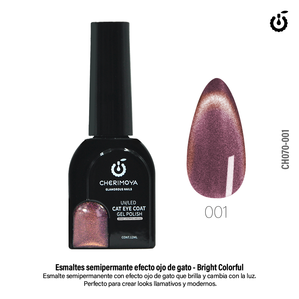 ESMALTE OJO DE GATO GALAXY CHERIMOYA 12ML 