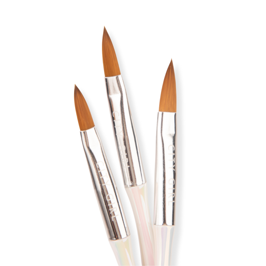 SET DE PINCELES PARA ACRILICO X3 (CITY GIRL)