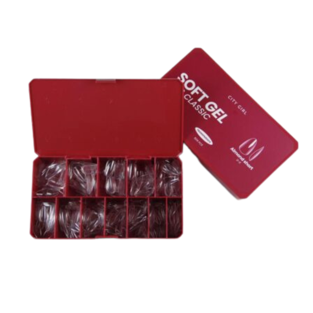 CAJA DE TIPS CITY GIRL (SOFT GEL CLASSIC) 504PCS