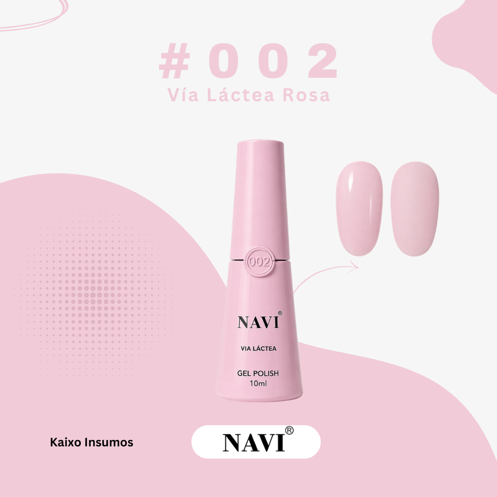 Esmalte Semipermanente Navi #002 Vía Láctea Rosa