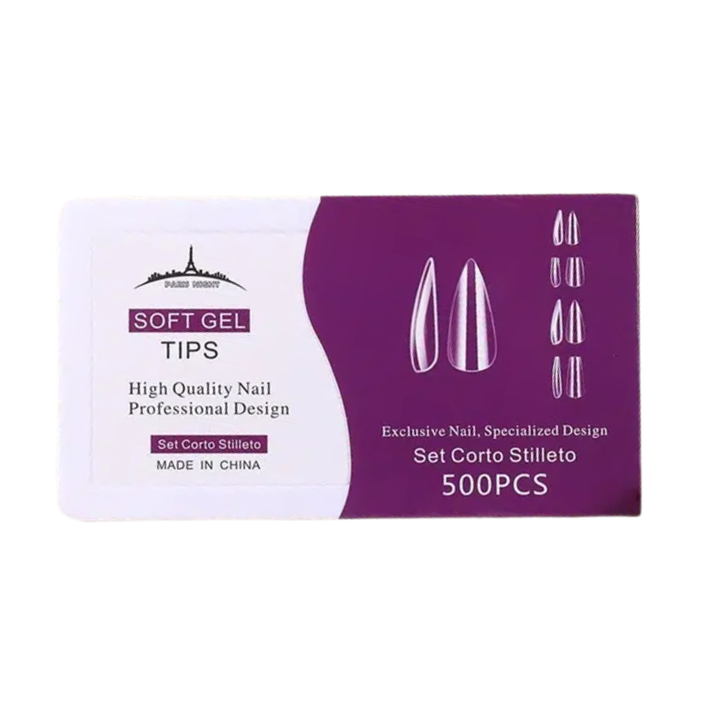 TIPS PARIS NIGHT CAJA X500 (STILETTO CORTA)