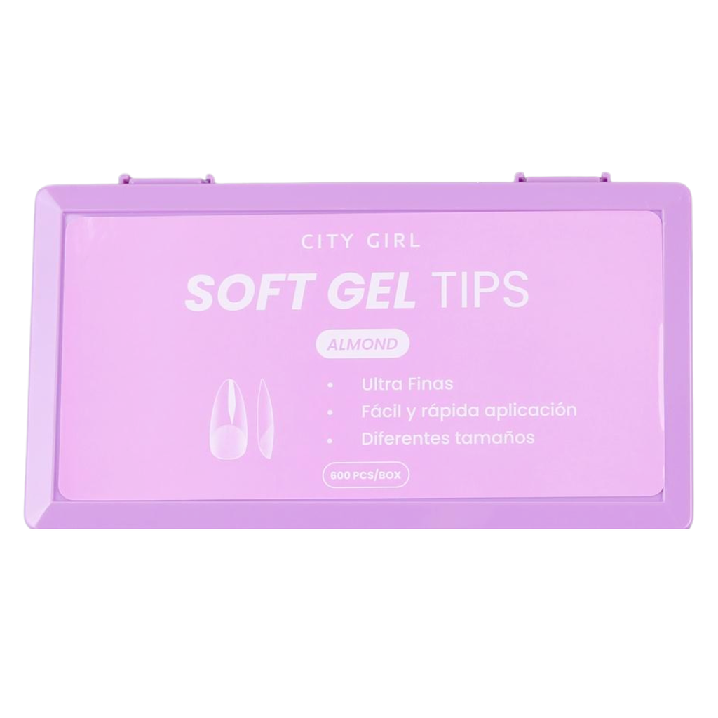 CAJA DE TIPS CITY GIRL X600U (ALMENDRA)