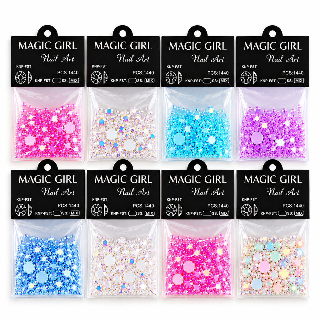 SOBRE DE APLIQUES STRASS DE COLORES