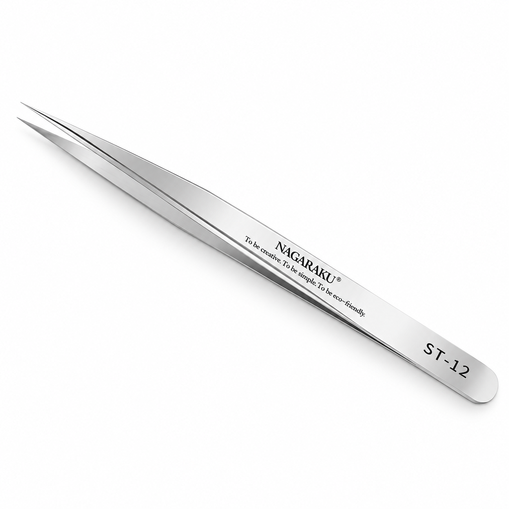 PINZA PARA PESTAÑAS RECTA NAGARAKU