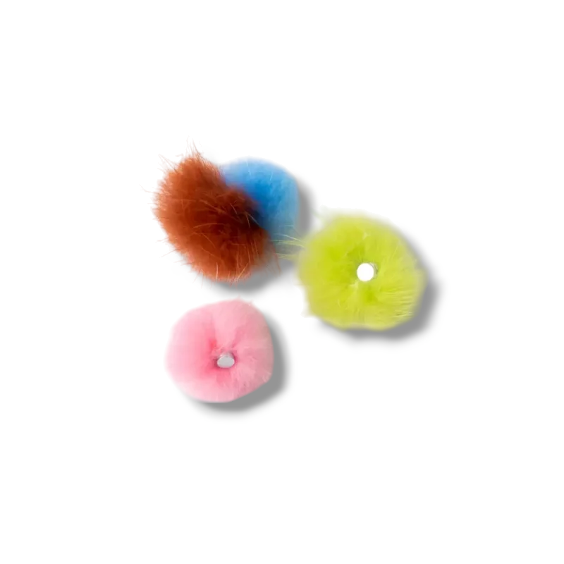 CAJA APLIQUES POMPON (CHICO) X24