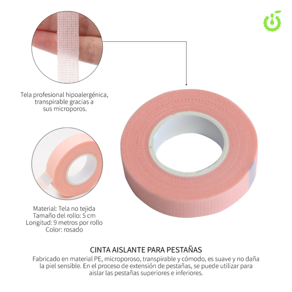 CINTA HIPOALERGENICA PARA PESTAÑAS CHERIMOYA