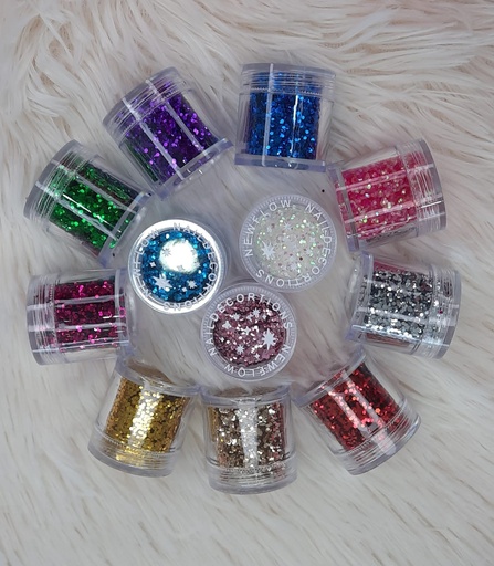 [PN20186] GLITTER CONFETI HEXAGONO PARIS NIGHT