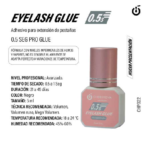 [CHP022] ADHESIVO CHERIMOYA PARA EXTENSIONES DE PESTAÑAS 0.5s