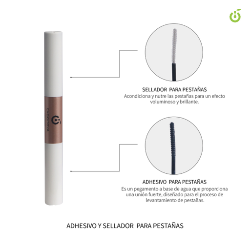 [CHP013] PEGAMENTO PARA PESTAÑAS 2 EN 1 (CHERIMOYA)