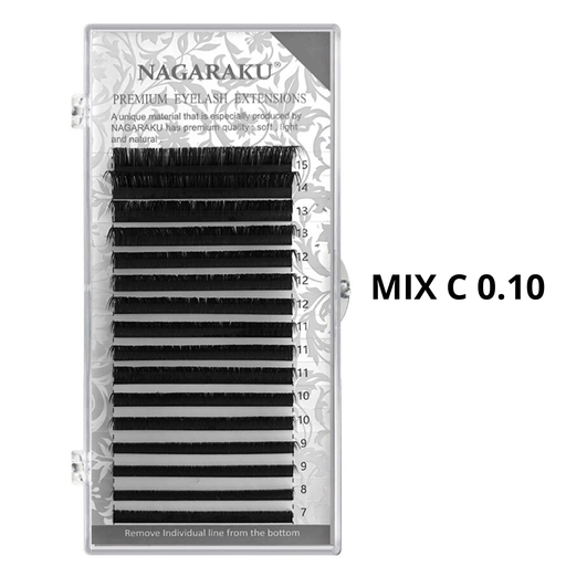 PESTAÑAS NAGARAKU (MIX C 0.10 7MM→15MM)