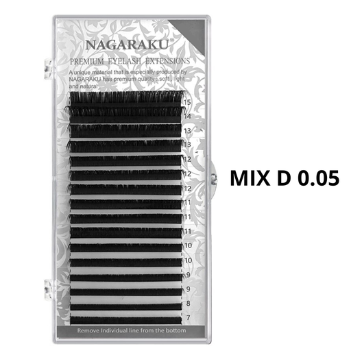 PESTAÑAS NAGARAKU (MIX D 0.05 7MM→15MM)
