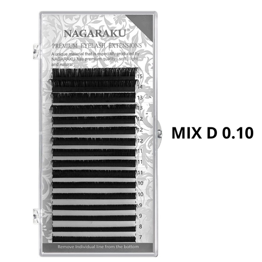 PESTAÑAS NAGARAKU (MIX D 0.10 7MM→15MM)