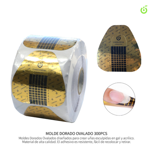 [BH003370] ROLLO DE MOLDES CHERIMOYA (DORADO) X300