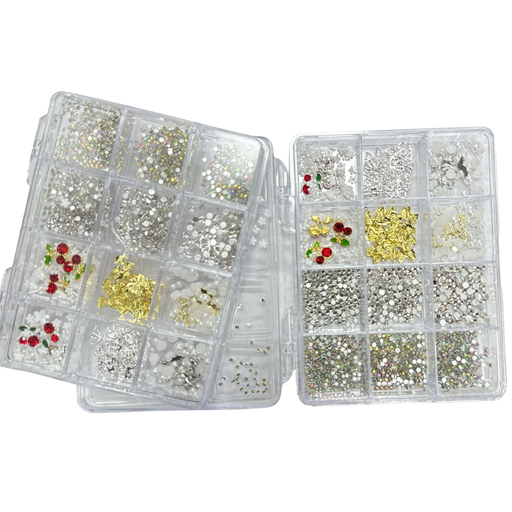[DH85074] APLIQUE STRASS NAEZ (MIX FORMAS) 12PCS
