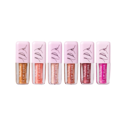 LABIAL LIP GLOSS RUBY ROSE 5ML