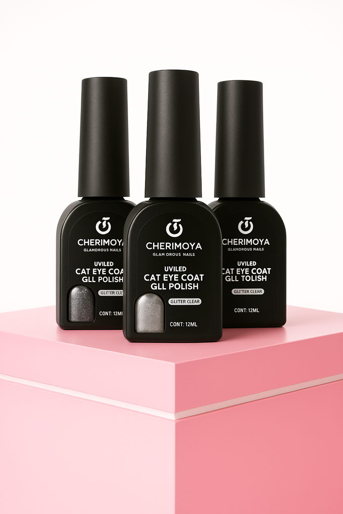 ESMALTE OJO DE GATO GLITTER CHERIMOYA 12ML 