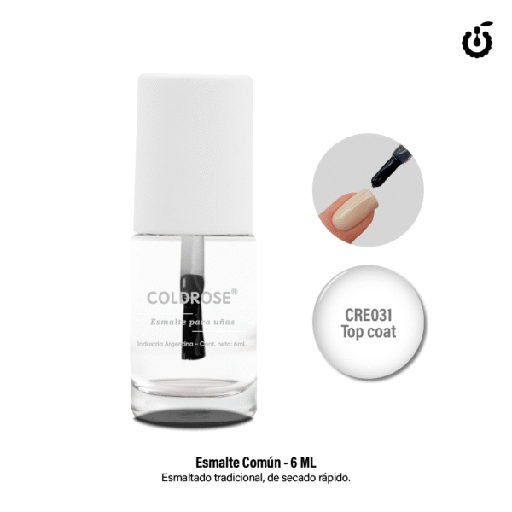 [CR-CREM031] TOP COAT TRADICIONAL COLDROSE 6ML