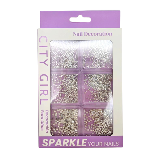 [GO-24032] STRASS PLATEADO CITY GIRL