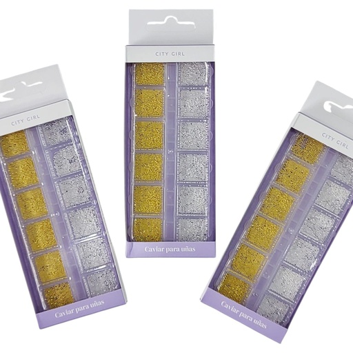 [GO-25078] CAVIAR DORADO Y PLATEADO (CITY GIRL)