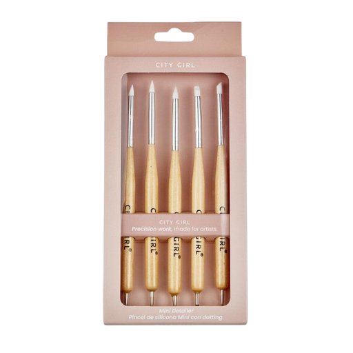 [SLB2506-3] SET DE PINCELES NAIL ART (CITY GIRL)