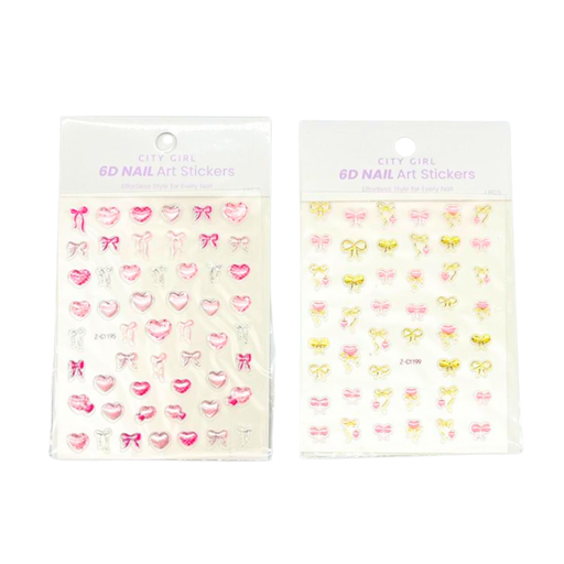 [GO-25097] STICKER CITY GIRL MOÑOS (6D)