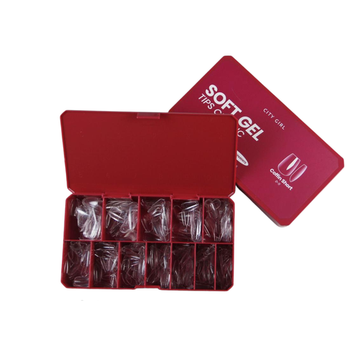 CAJA DE TIPS CITY GIRL (SOFT GEL CLASSIC) 504PCS