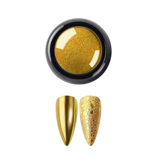 [MJFA4 MJS1016] POLVO EFECTO ESPEJO (DORADO) ELOISE