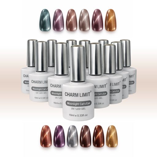 [((((11))))] CAJA DE ESMALTES CAT EYE CHARM LIMIT