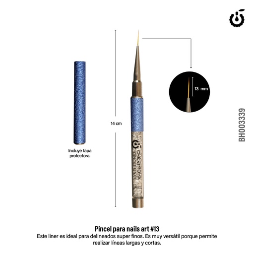 [BH003339] PINCEL LINER CHERIMOYA 13MM