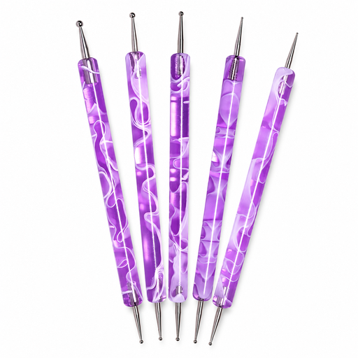 [CH1016] SET DOTTING LILA X5