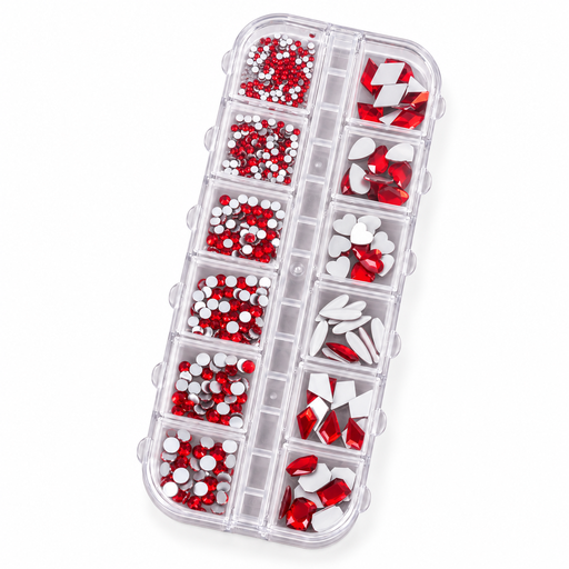 [BC1644] CAJA DE APLIQUES STRASS NAEZ (MIX FORMAS)