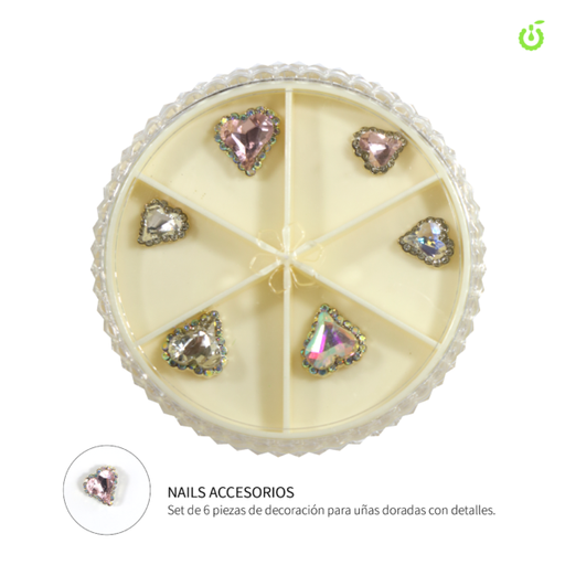 [BH011115] APLIQUES CHERIMOYA (CORAZON) 6PCS