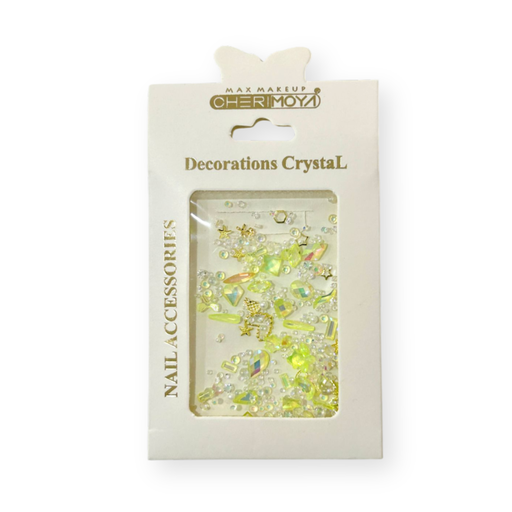 [BH011088-08] APLIQUES SURTIDO CRISTAL CHERIMOYA