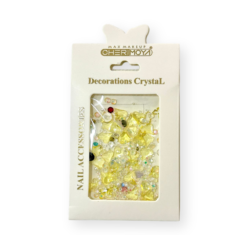 [BH011088-05] APLIQUES SURTIDO CRISTAL CHERIMOYA