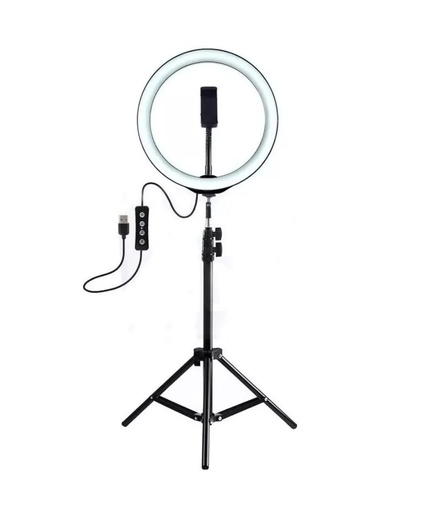ARO DE LUZ LED CON TRIPODE