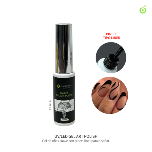 [CH104-02] ART GEL LINER CHERIMOYA (NEGRO) 8ML