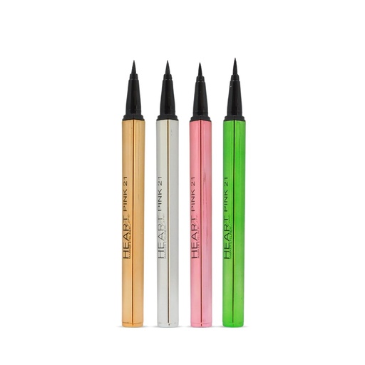 DELINEADOR EN FIBRA HEART NEGRO (PINK 21)